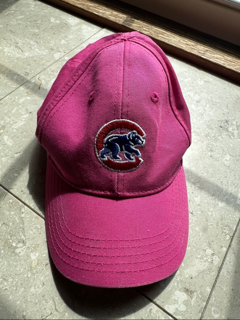 Pink Infant Cubs Baseball Hat